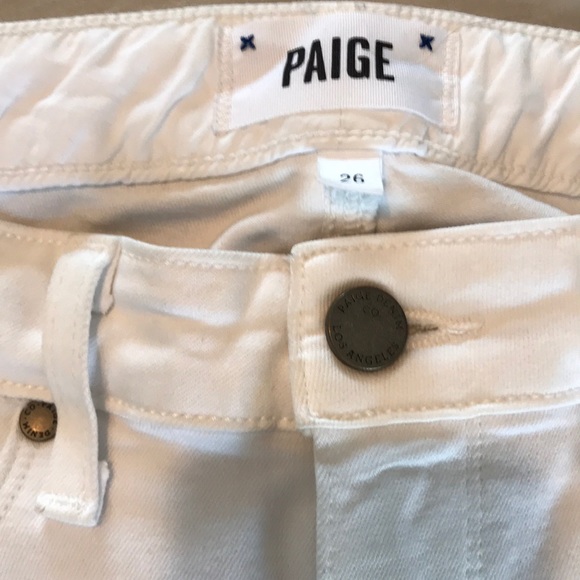 Edgemont ankle Paige jeans (white mist) - Picture 5 of 6